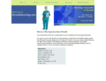 Tablet Screenshot of norwalkneurology.com